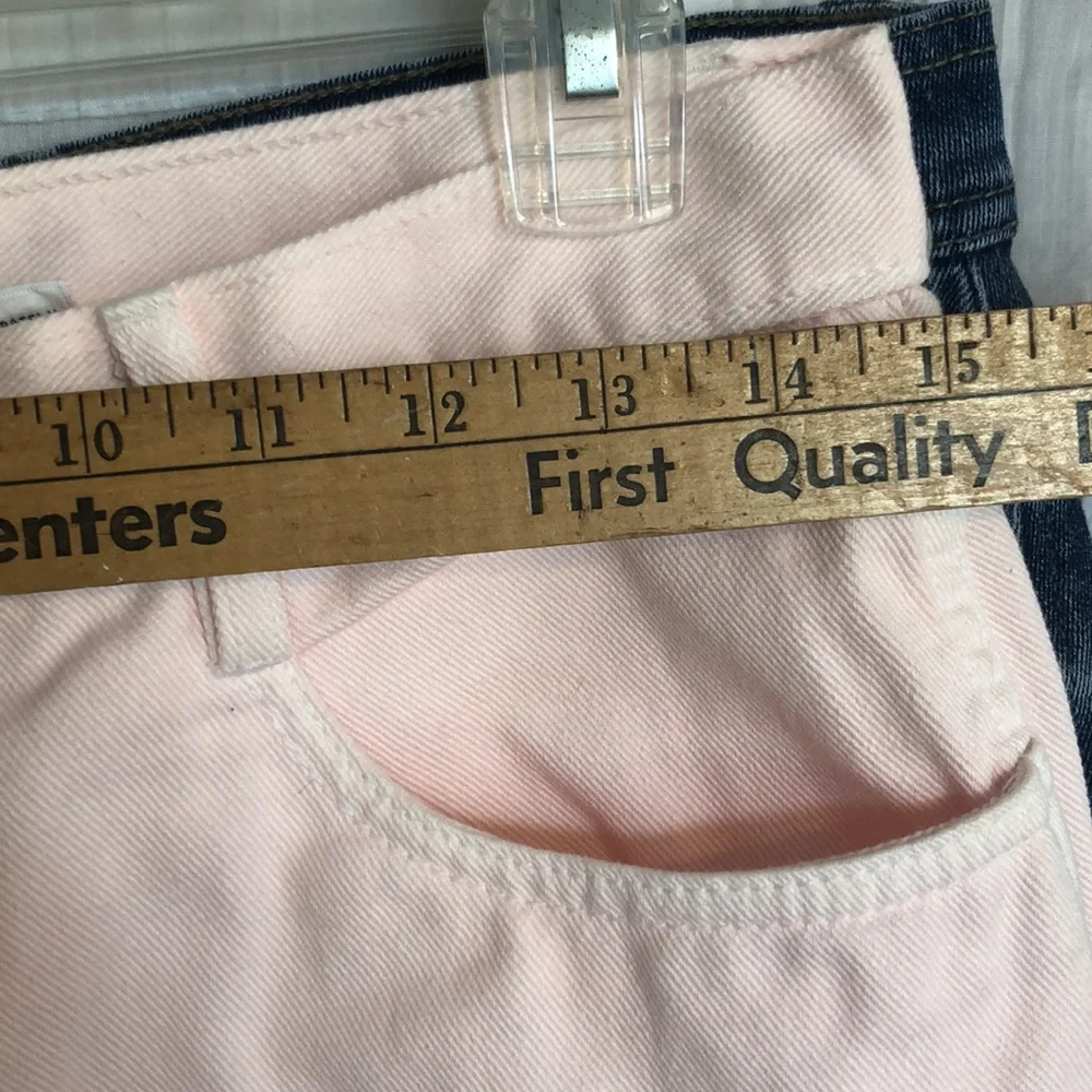 Vintage BILL BLASS womans SZ 14 pink straight leg high waist jeans pants